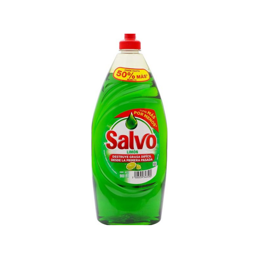 Salvo Jabón Líquido para Trastes 900 ml Aroma Limón – Stock México