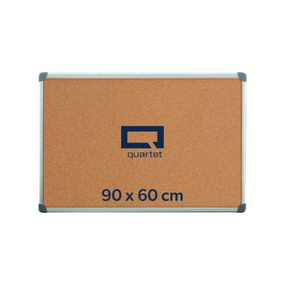 Tablero de Corcho con Marco de Aluminio de 60 x 90 cm Marca Quartet - 1 Pieza