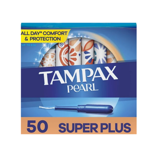Tampones con Aplicador Flujo Super Plus Marca Tampax Pearl - 1 Caja con 50 Piezas