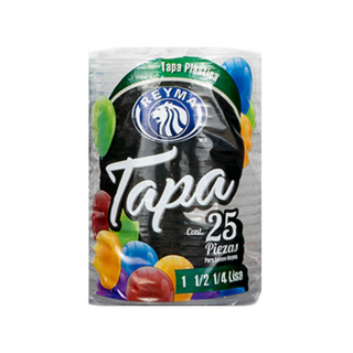 Tapa de Plástico para Contenedor de 1 L Marca Reyma - 1 Paquete con 25 Piezas