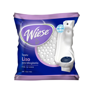 Tapete Liso para Mingitorio Aroma Menta Color Blanco Marca Wiese - 1 Pieza