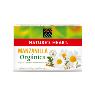 Té de Manzanilla Marca Nature's Heart - 1 Caja Con 20 Sobres de 1.4 g c/u