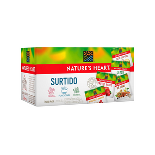 Té Surtido Marca Nature's Heart - 1 Caja Con 20 Sobres de 1.75 g c/u