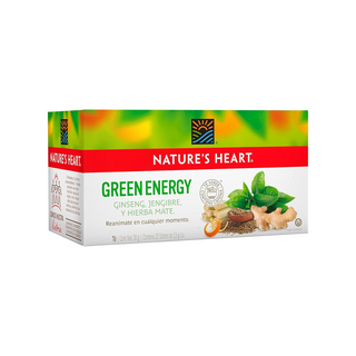 Té Verde Marca Nature's Heart - 1 Caja Con 20 Sobres de 1.5 g c/u