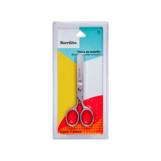 Tijera de Acero Inoxidable Punta Roma Modelo 2013 - 4.5 Marca Barrilito - 1 Pieza