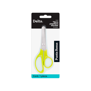 Tijera Escolar Punta Roma 5" (12.7 cm) Mango de Plástico D05/D20 Marca Delta - 1 Pieza