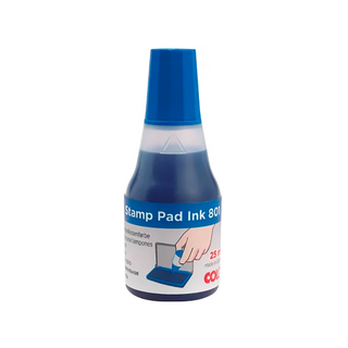 Tinta Azul para Sello 25 ml Marca Barrilito - 1 Pieza