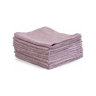 Toallas de Microfibra 40 x 40cm Color Gris Marca Packlife - 1 Paquete con 12 Piezas