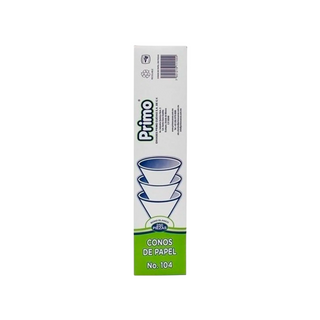 Vaso Cónico de Papel 4 oz Marca Primo - 1 Caja de 250 Piezas